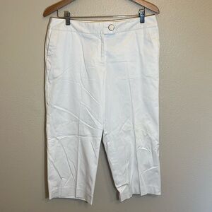 Apostrophe White Capri Pant